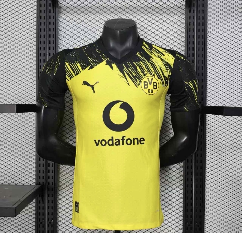 2025-26 เสื้อฟุตบอลดอทมุน สีเหลือง สำหรับผู้ชาย Player Edition เกรดนักเตะ Size S-2XL ส