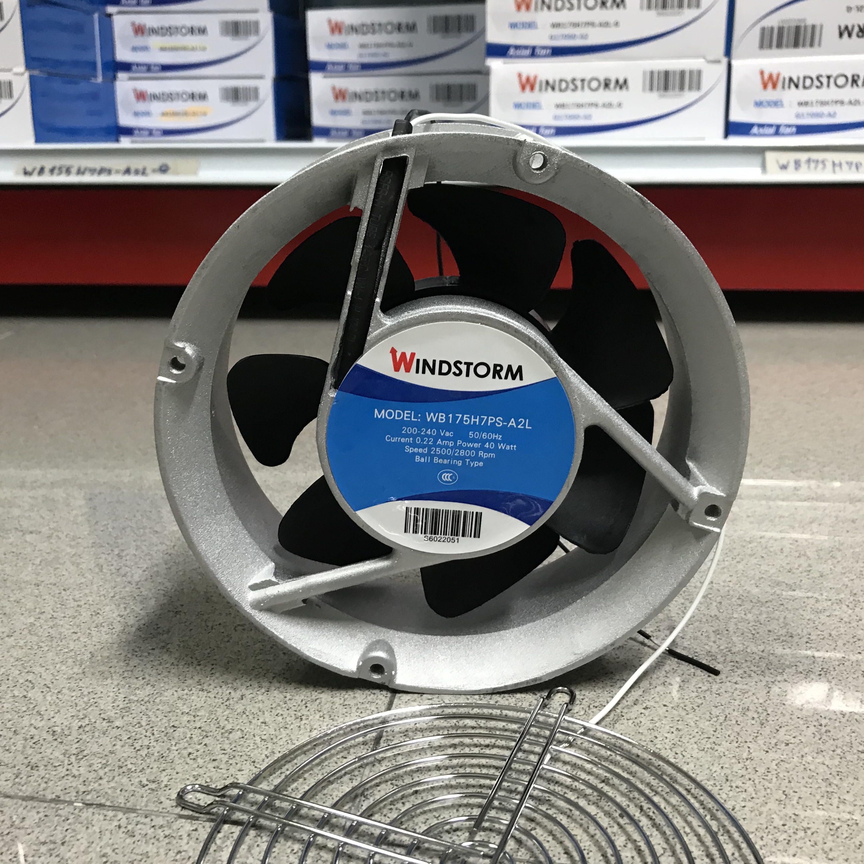 พัดลมระบายอากาศ ขนาด6" กลม WB175-A2LG