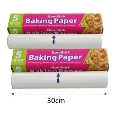 กระดาษไขรองอบ กระดาษไข BAKING PAPER กระดาษรองอบ ความยาว 10 เมตร หน้ากว้าง 30 ซม (กระดาษไขทำเค้ก กระดาษรองกันติด)