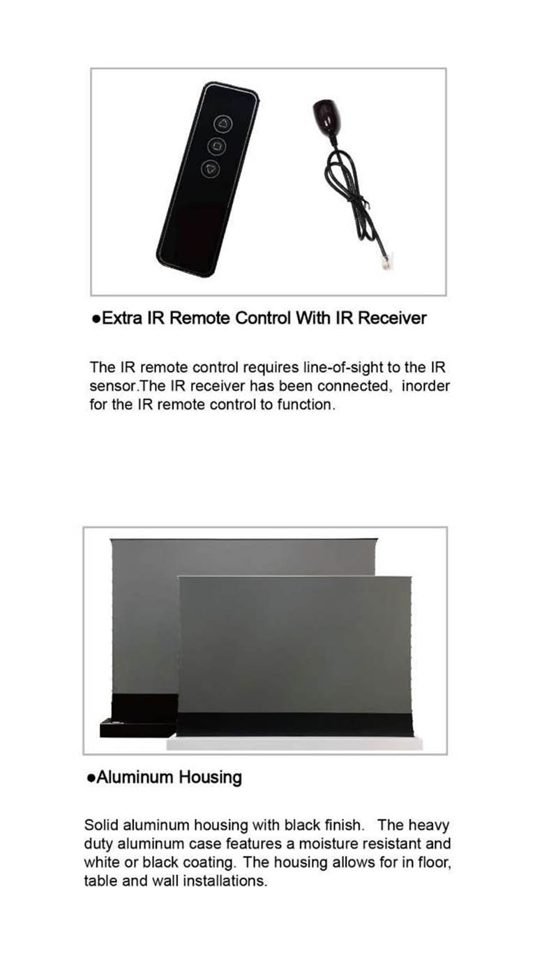 จอตัดแสง ALR Floor Screen (ust) 133 นิ้ว 16:9
