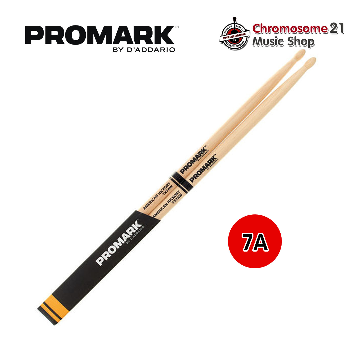 ไม้กลอง Promark TX7AW American Hickory Classic 7A