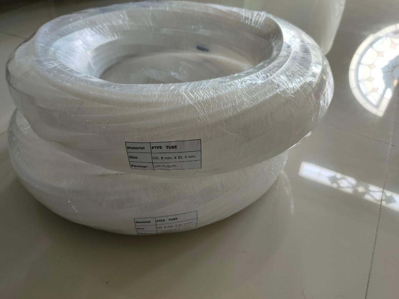 ท่อเทปล่อน PTFE แบบขาวขุ่น 8 มม. (8x6 mm.)