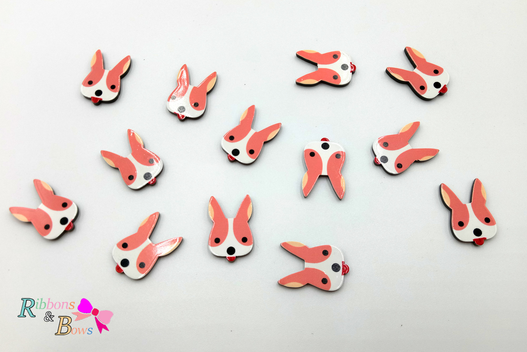 RD192 เรซิ่น น้องหมาแสนน่ารัก (แพค 10 ชิ้น)