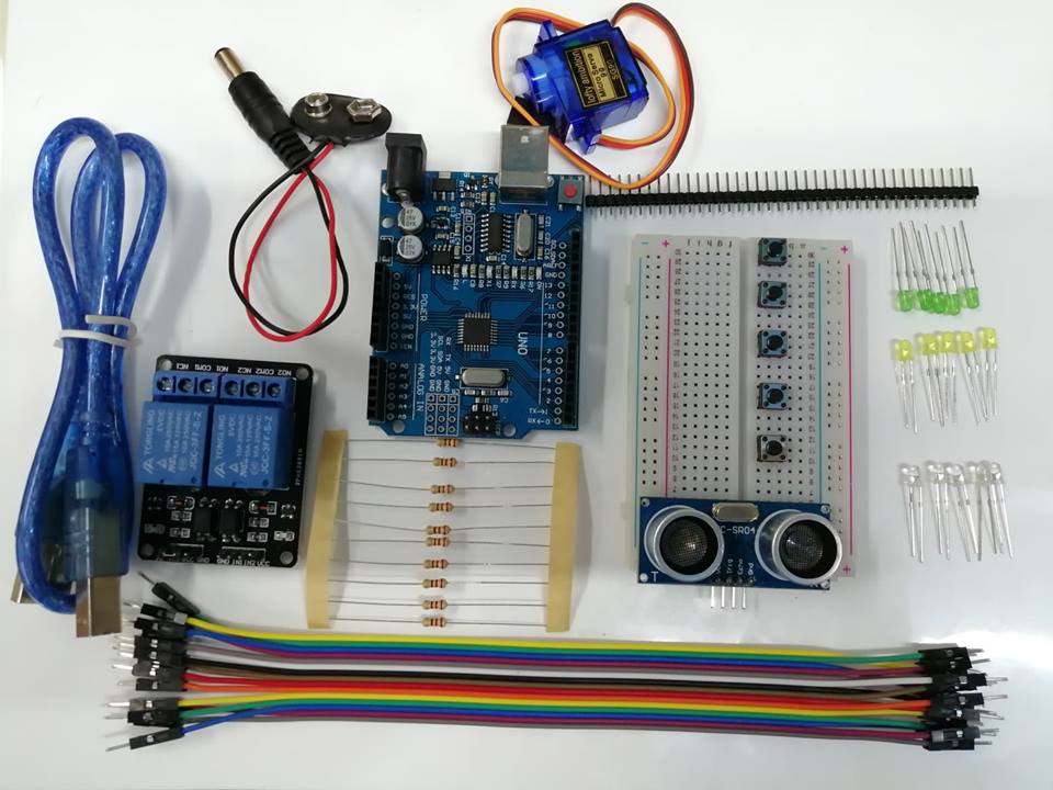 Arduino UNO R3 Starter Kit ชุดเรียนรู้บอร์ดไมโครคอนโทรลเลอร์ UNO R3 1 ชุด