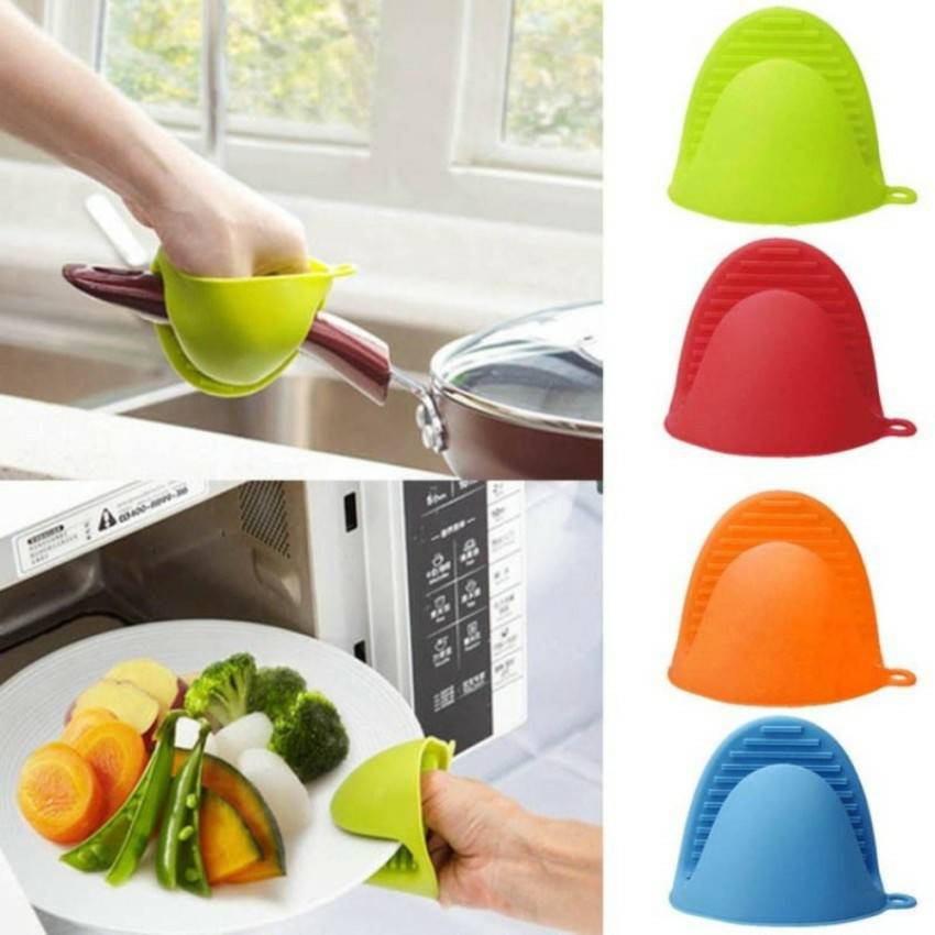 ที่จับซิลิโคนกันร้อน มือจับซิลิโคน มีกันลื่น ซิลิโคนจับกันร้อน ที่จับกันร้อน ที่จับของร้อน