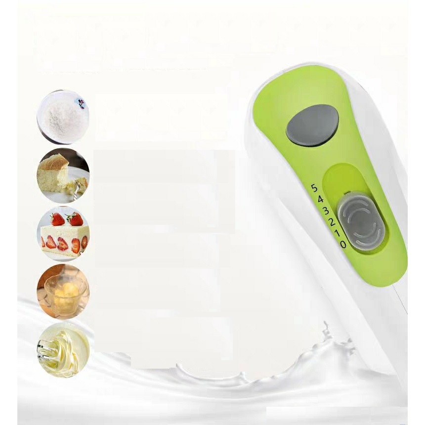 เครื่องผสมอาหาร แบบมือถือ Netmego N330S ฟรี!หัวตี 2แบบ 125W (เครื่องตีไข่ ตีครีม นวดแป้ง)