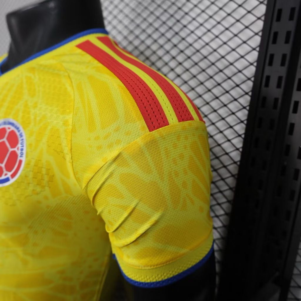 2025-26 เสื้อทีมชาติโคลัมเบีย สีเหลือง สำหรับผู้ชาย Player Edition เกรดนักเตะ Size S-2XL