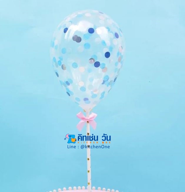 ลูกโป่งแต่งหน้าเค้ก ลูกโป่งแต่งเค้กวันเกิด ลูกโป่งปักเค้ก บอลลูนแต่งเค้ก