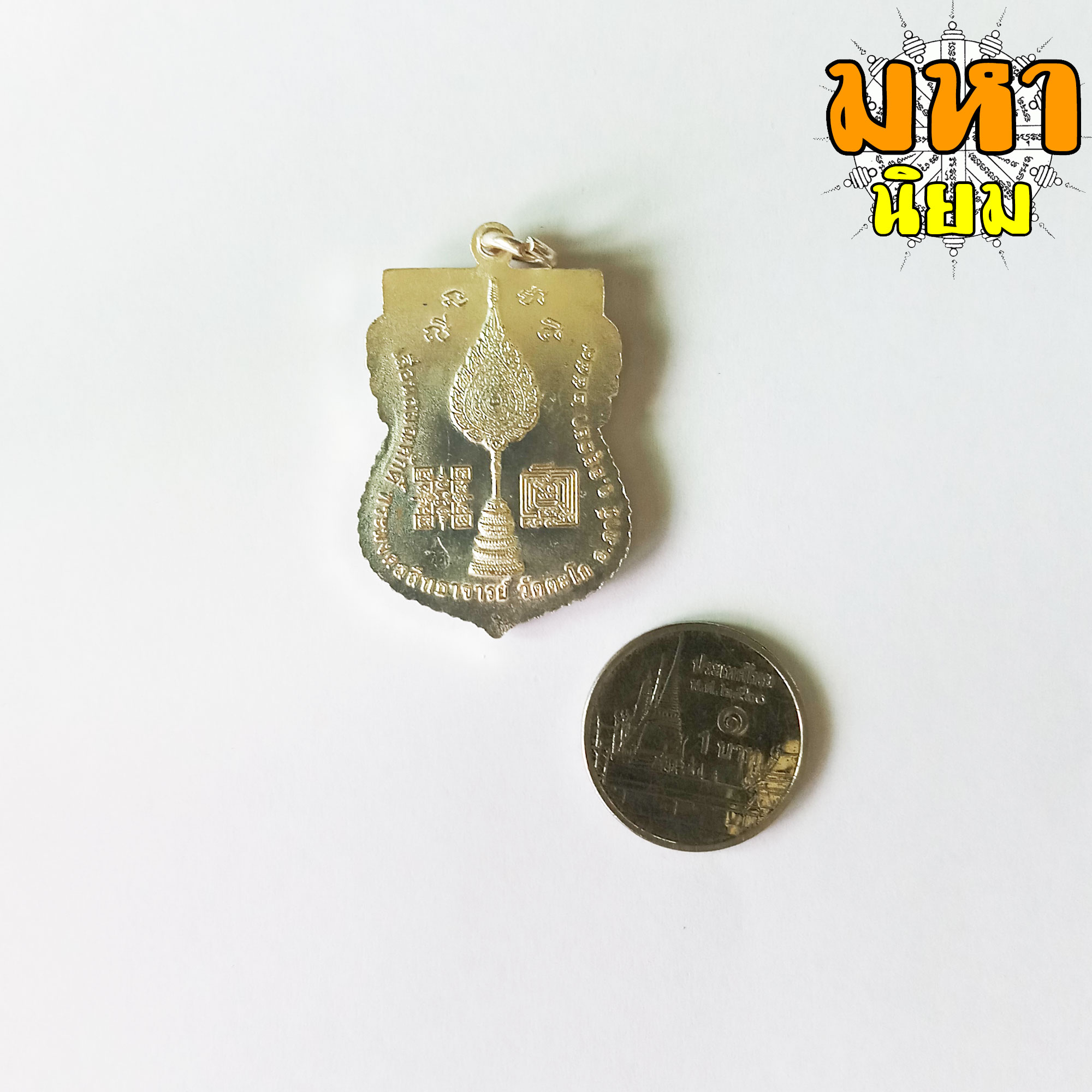 เหรียญเสมา เลื่อนสมณศักดิ์ หลวงพ่อรวย ปาสาทิโก วัดตะโก จ.อยุธยา เนื้ออัลปากา ลงยาสี พร้อมกล่องอย่างดี