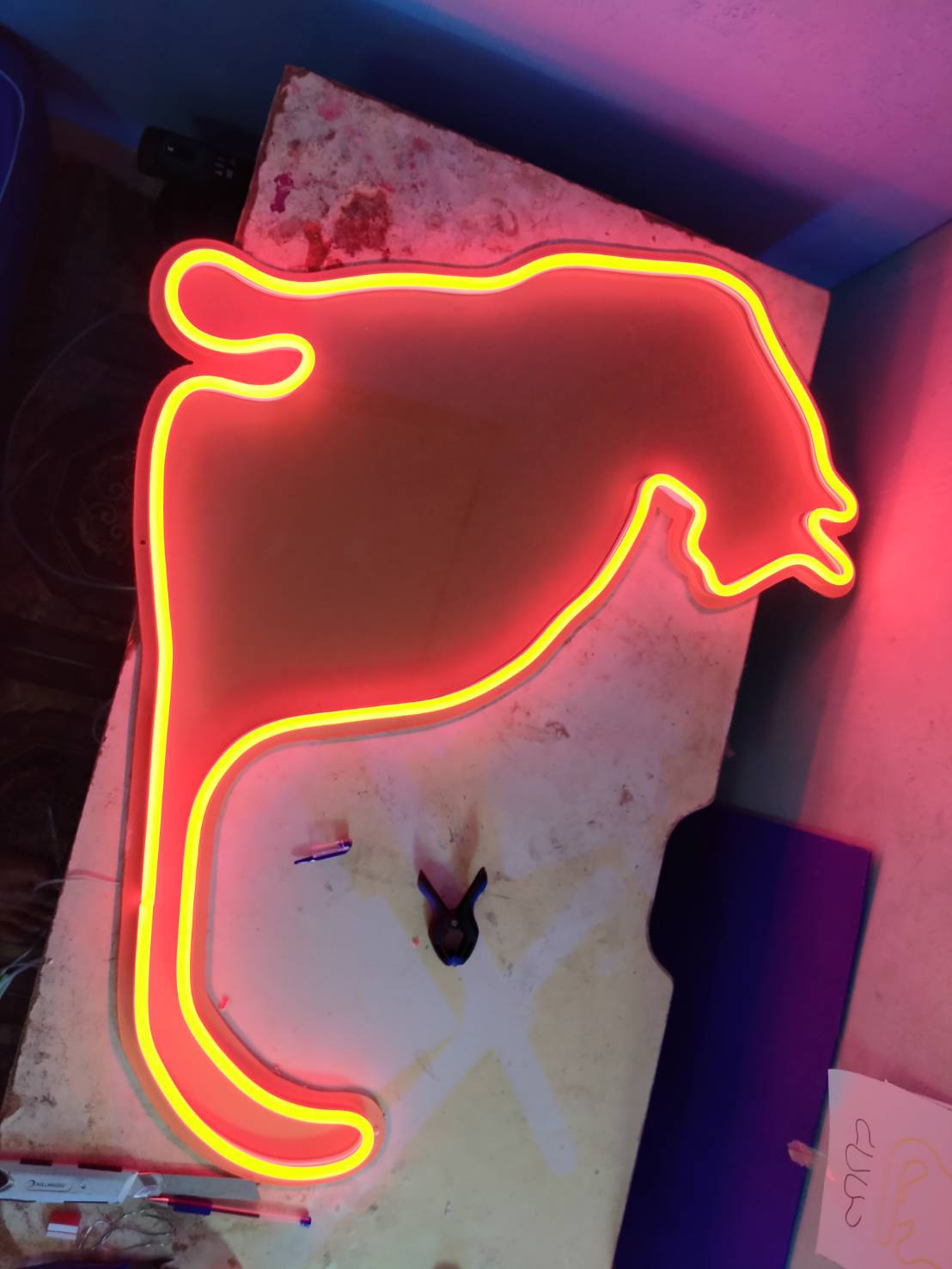 ป้ายไฟ neon flex ร้านอาหารสัตว์งานเกษตรแฟร์