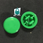 ปุ่มหัวกด สำหรับสวิตช์ ขนาด 12x12mm สีเขียว จำนวน 2 ชิ้น