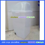 ถังขยะพลาสติก ใส พร้อมล้อเข็น 120 ลิตร 1 ช่องทิ้ง