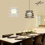 โคมไฟห้อยเพดานเหล็กดัดทรงสปริง