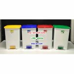 ถังขยะทรงเหลี่ยม เท้าเหยียบ 42 ลิตร