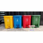 ถังขยะเท้าเหยียบ ทรงเหลี่ยม ถังขยะแบบเหยียบ 50 ลิตร