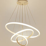 โคมไฟห้อยเพดานโมเดิร์น Circle LED light from outside White Frame