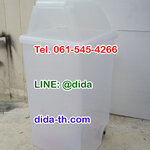 ถังขยะ กทม. พลาสติกใส ใบใหญ่พร้อมล้อเข็น 120 ลิตร สีใส 1 ช่องทิ้ง