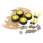 4WD Smart Car Chassis Kit 2 ชั้น ไม่มีร่างถ่าน