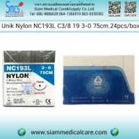 ไหมไนล่อน (Nylon) NC193L C 3/8 19 3-0 75cm. 24pcs/box