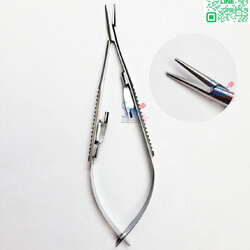 คีมจับเข็ม Castroviejo Needle Holders ปากเรียบ Str. 11.5cm