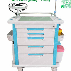 รถเข็นฉุกเฉินช่วยชีวิต 5ลิ้นชัก ( ABS Emergency Trolley )