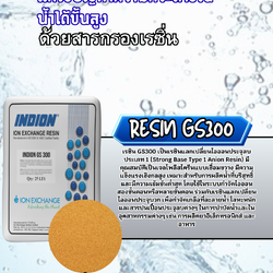 สารกรองเรซิ่น GS300 ประจุ +