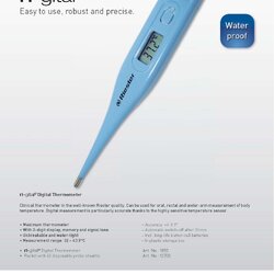ปรอทวัดไข้แบบดิจิตอล ( Eletronic Thermometer) Riester R1850