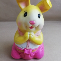 ออมสิน กระต่าย นุ่งโจงกระเบน ชมพูอ่อน