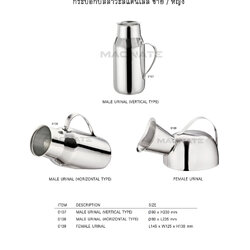 กระบอกปัสสาวะสแตนเลส (Urinal Bottle Stanless)