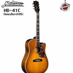 กีตาร์โปร่ง Mclorence HB-41C สี HoneyBurst(HS)