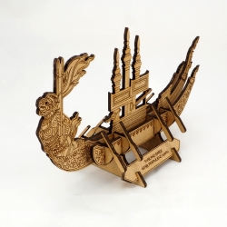 ของที่ระลึกโมเดลสามมิติเรือไทย"กระบี่ปราบเมืองมาร" THAI BARGE 3D PUZZLE DIY ตัวต่อสามมิติ โมเดลเรือพระที่นั่งจำลอง
