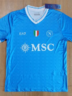2025-26 มาใหม่เสื้อฟุตบอลนาโปลี เหย้า สีฟ้า เกรดแฟนบอล SIZE S-2XL