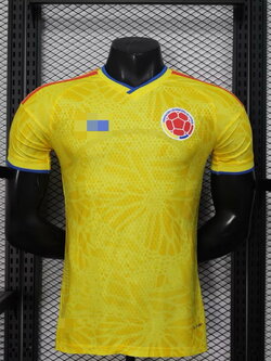 2025-26 เสื้อทีมชาติโคลัมเบีย สีเหลือง สำหรับผู้ชาย Player Edition เกรดนักเตะ Size S-2XL