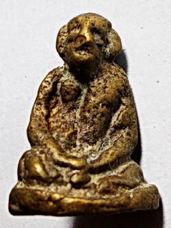 รูปหล่อโบราณ พิมพ์หน้าลิง หลวงพ่อเขียน วัดสำนักขุนเณร