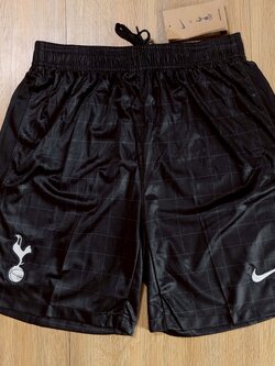 กางเกงฟุตบอลสโมสร ทีมสเปอร์ สีดำ Fans Edition เกรดแฟนบอล 2025