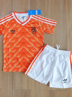 Retro ชุดฟุตบอลเด็กย้อนยุค - ทีมชาติฮอลแลนด์ เหย้า เกรดแฟนบอล
