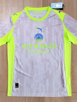 มาใหม่ New MCT สีเทาเขียวอ่อน เกรดแฟนบอล Soccer Jersey Fans Edition 2025