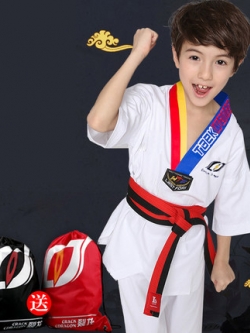(พรีออเดอร์) ชุดเทควันโด+สาย Taekwondo TCD10001-10P