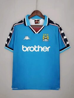 Retro เสื้อฟุตบอลย้อนยุค เกรด Retro เเมนซิตี้ 1997-98