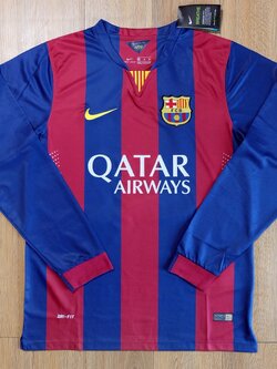 Retro เสื้อฟุตบอลบาซ่า แขนขาว เกรดแฟนบอล 2014-15