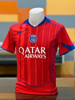 2025-26 เสื้อฟุตบอลเปเอซเช สีเเดง สำหรับผู้ชาย Player Edition เกรดนักเตะ Size S-2XL