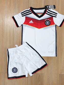 Retro ชุดฟุตบอลเด็กย้อนยุค - ทีมชาติเยอรมัน เหย้า เกรดแฟนบอล