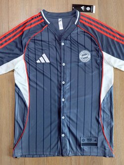 เสื้อเบสบอล Baseball ทีมบาเยิน สีกรมท่า เกรดเเฟนบอลพรีเมี่ยม 2025