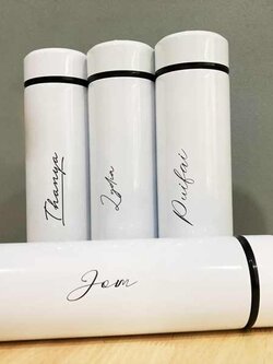 พิมพ์กระบอกน้ำพร้อมพิมพ์ ขนาด 500 mL. รันชื่อ