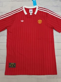 เสื้อฟุตบอล Terrace Icons ปี 2025/26 สโมสรแมนยู สีเเดง เกรดแฟนบอล พรีเมี่ยม💯