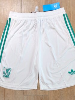 กางเกงฟุตบอลสโมสร ทีมลิเวอร์ สีเขียว Fans Edition เกรดแฟนบอล 2025