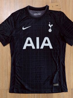 2025-26 เสื้อฟุตบอลสเปอร์ สีดำ สำหรับผู้ชาย Player Edition เกรดนักเตะ Size S-2XL