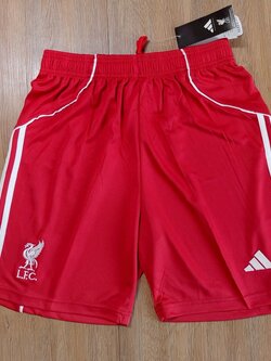 กางเกงฟุตบอลสโมสร ทีมลิเวอร์ สีเเดง Fans Edition เกรดแฟนบอล 2025