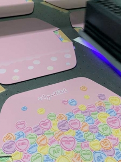 พิมพ์หนังชิ้น พิมพ์หนังแท้ พีวีซี PU ทำกระเป๋า รองเท้า กระเป๋าเงิน