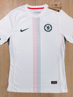 2025-26 เสื้อฟุตบอลเชลซี สีขาว สำหรับผู้ชาย Player Edition เกรดนักเตะ Size S-2XL